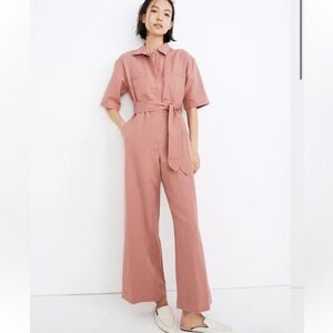 Apiece Apart Linen/Cotton Utility Wide Leg Sveta Jump Suit Size 4